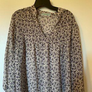 Floral Peasant Top